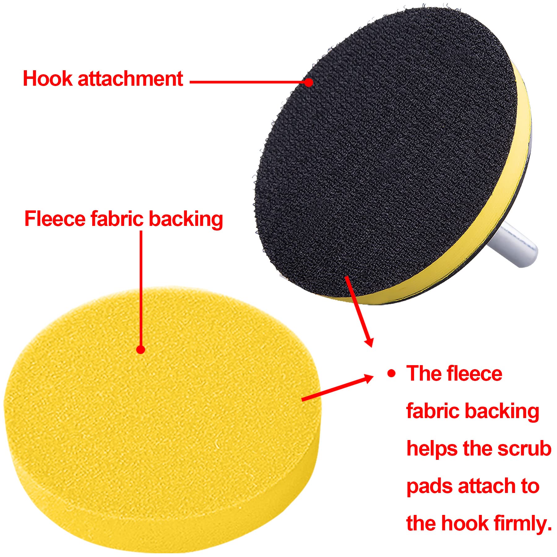 16-Piece 7-Inch Foam Buffing Pad Kit - Car Polishing Pads, Wax Buffer & Drill Attachments for Auto Detailing & Paint Correction (SIQUK) - Perfect for Car Enthusiasts, Professional Detailing & DIY Auto Care