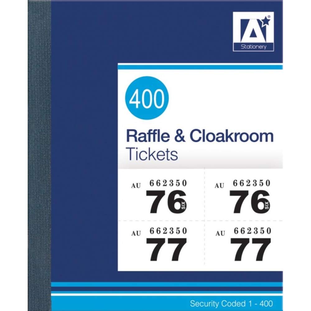 Country Bumper Book of Raffle and Cloakroom Tickets - 500-Page Ticket Book for Events, Fundraisers & Parties | Perfect for School Carnivals, Church Bazaars & Charity Auctions | Kitchen & Home Organization Supplies