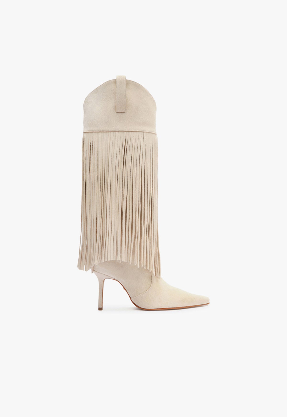 Raffaela Up Fringes Boots - Stylish Women's Knee High Boots with Fringe Detail | Perfect for Fall Fashion, Country Music Festivals & Western Outfits