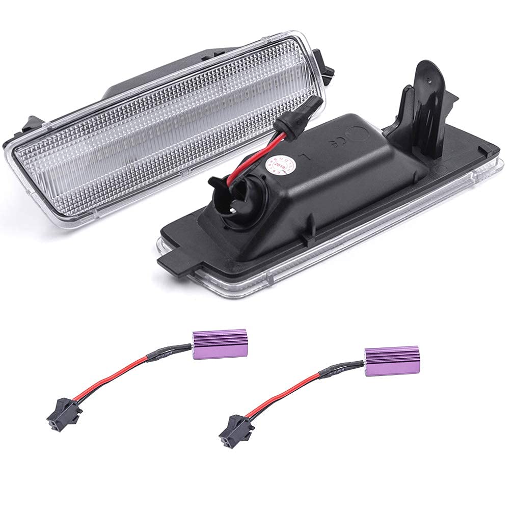 NJSBYL LED Front Side Marker Lights - Amber Turn Signal Kit for 2006-2009 VW Golf/GTI/Rabbit & 2005-2010 Jetta - Clear Lens Replacement Lamps | Enhanced Visibility & Style for Night Driving & Car Customization