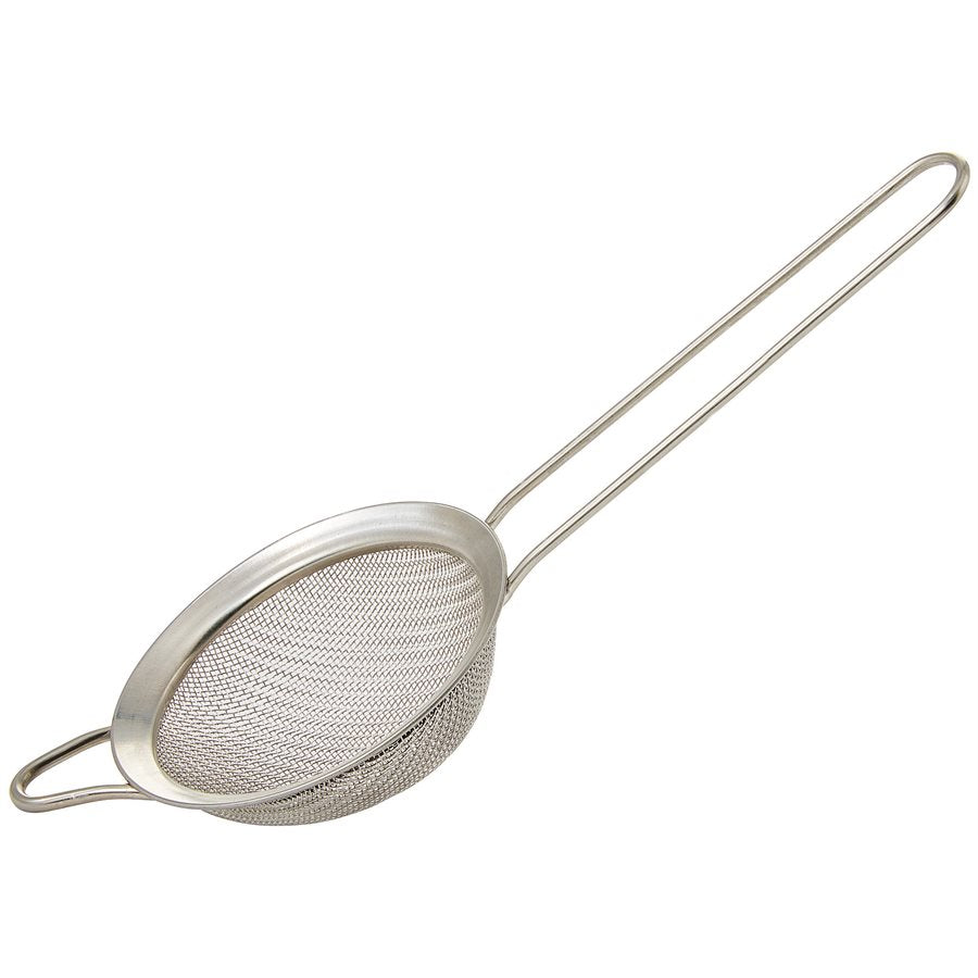 Winco 3 Mesh Bar Strainer - Heavy Duty Stainless Steel Kitchen Strainer for Cooking, Baking & Mixing (MS2K 3S) - Perfect for Draining Pasta, Washing Vegetables & Straining Stocks