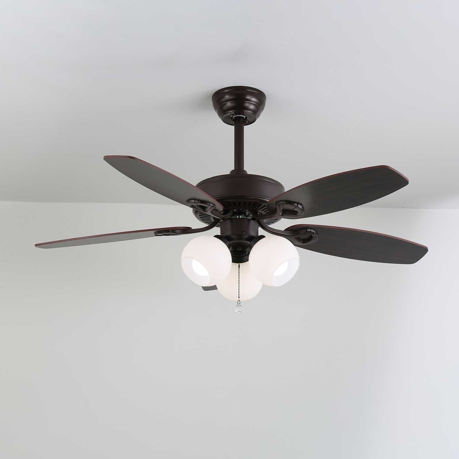 Calantha Bloom Ceiling Fan with Light Kit - 52 Inch Modern Flush Mount Fan with Remote Control, 3 Speeds & Reversible Motor for Bedroom, Living Room & Office