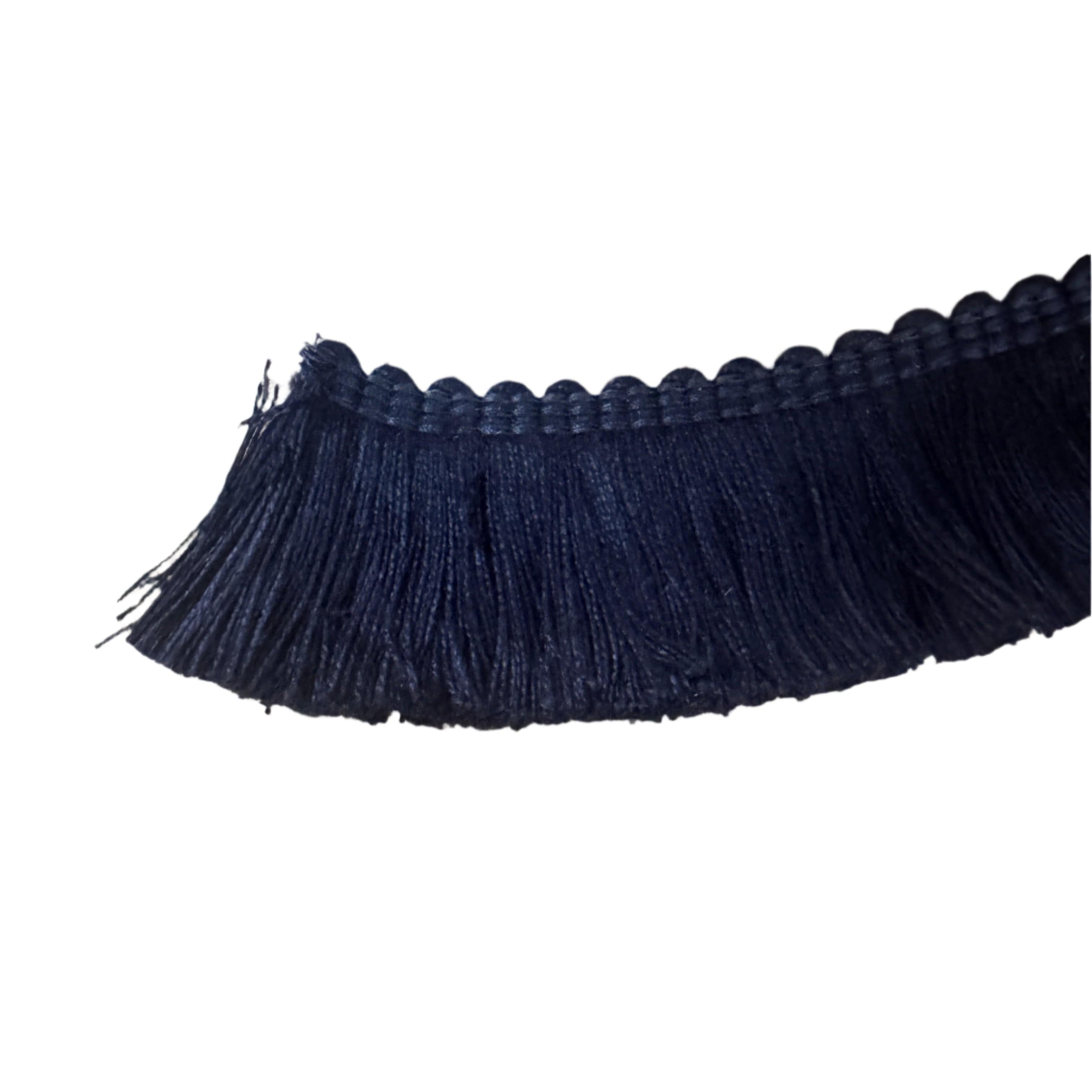 Black Fringe Trim for Clothing, Home Decor & DIY Crafts - Perfect for Costumes, Curtains, Pillows and Party Decorations