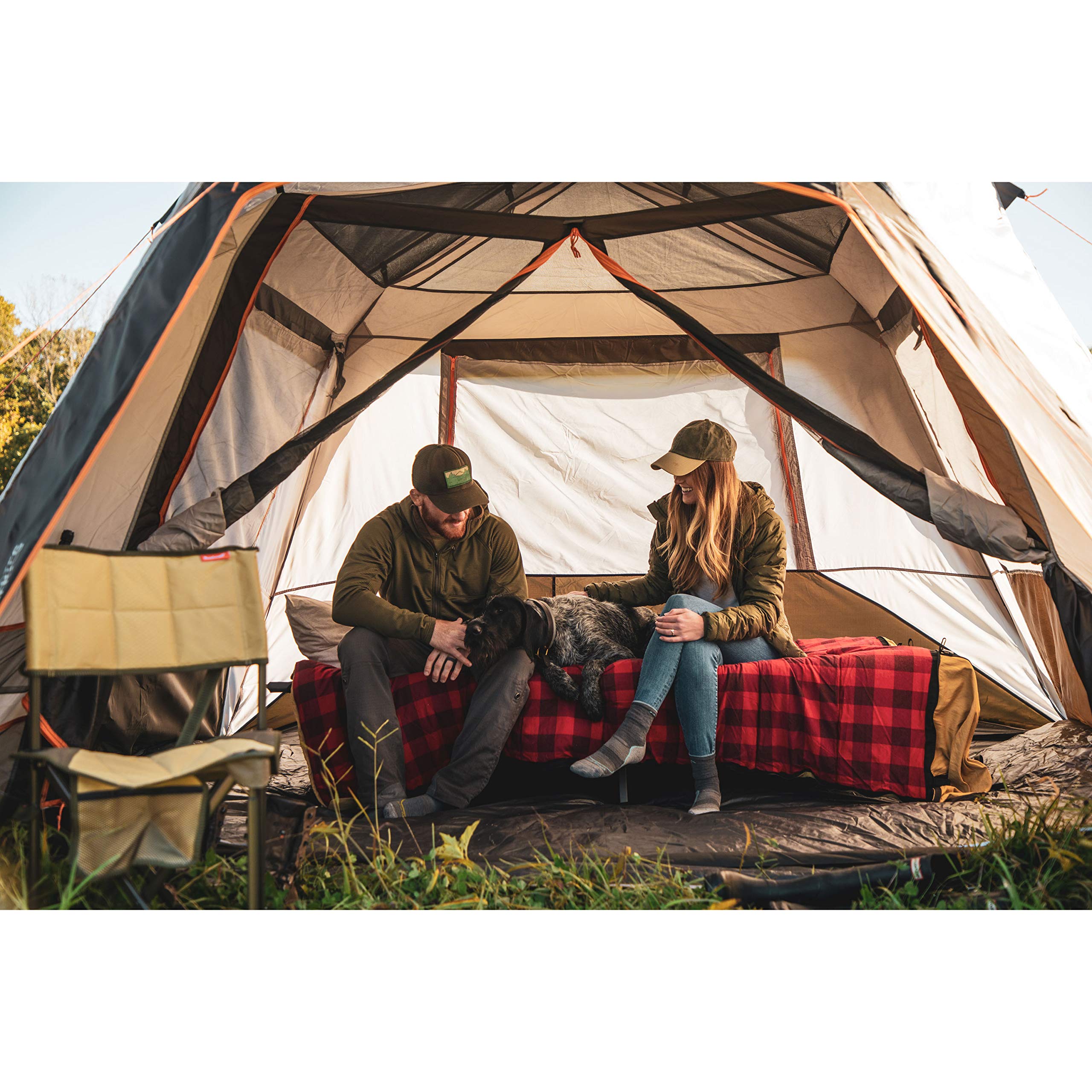 Bushnell Instant Tent - 6/9/12 Person Shield Series Cabin Tent for 3-Season Camping | Fast Setup Family Tent for Hunting, Fishing & Outdoor Adventures | Perfect for Backpacking, Beach Trips & Music Festivals