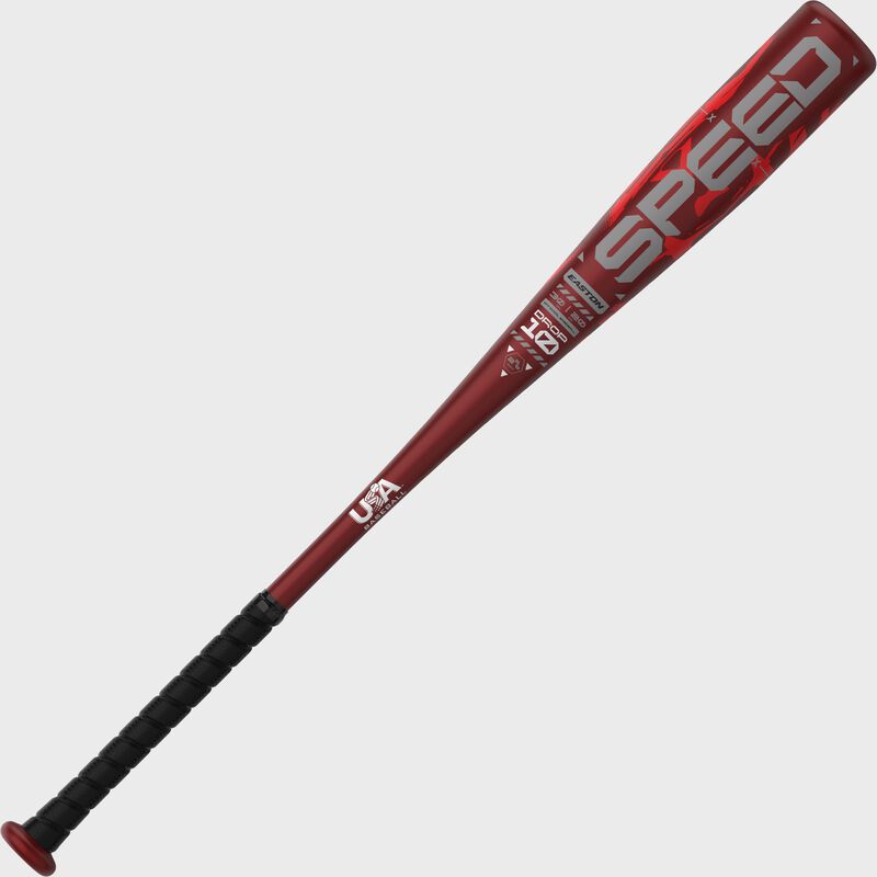 Easton Speed USA 2025 Baseball Bat - 10 1-Piece Alloy (Red/Black) | High Performance Youth & Adult Baseball Equipment for Games & Training