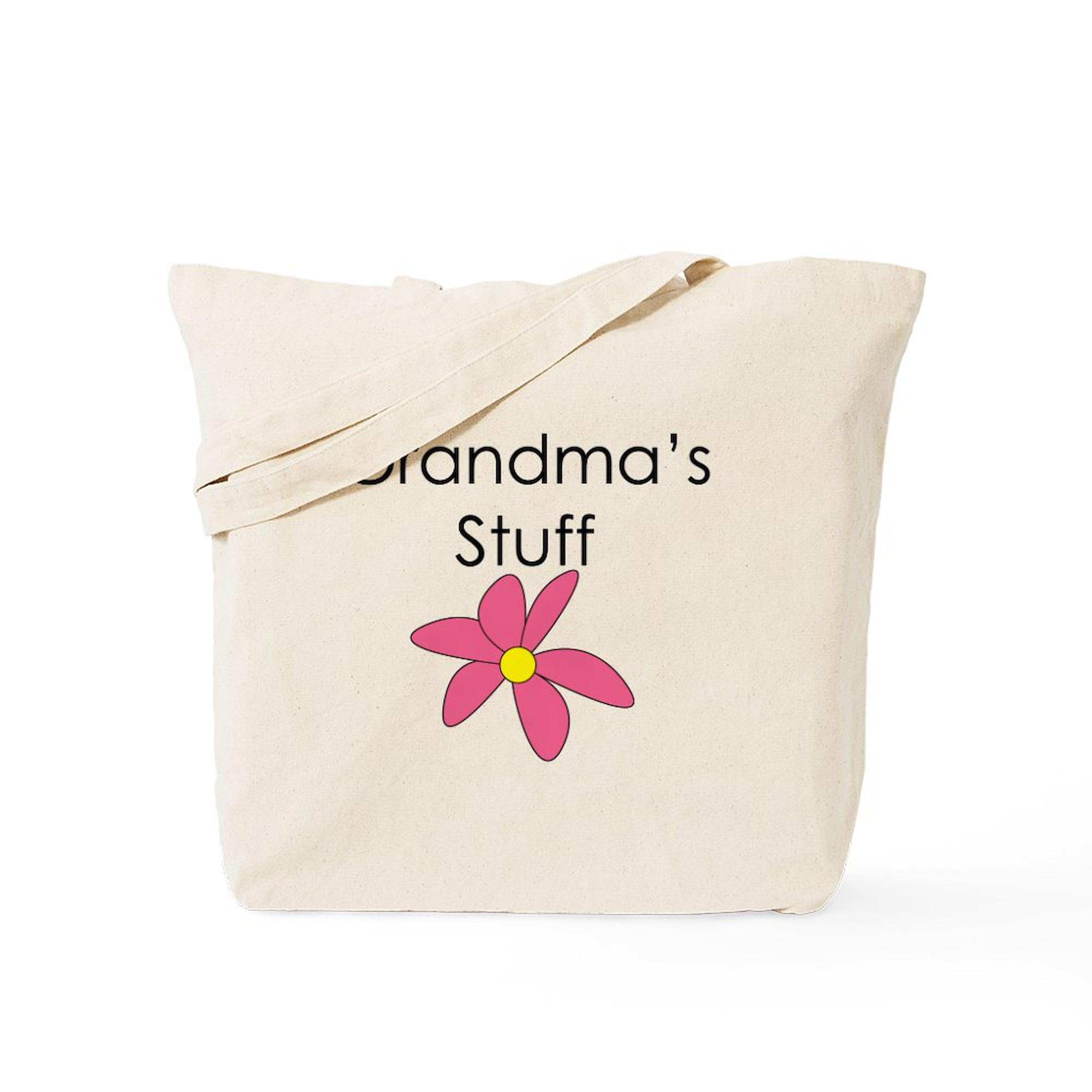 Grandma's Stuff Natural Canvas Tote Bag - Reusable Eco-Friendly Shopping Bag for Groceries, Beach & Daily Use | CafePress