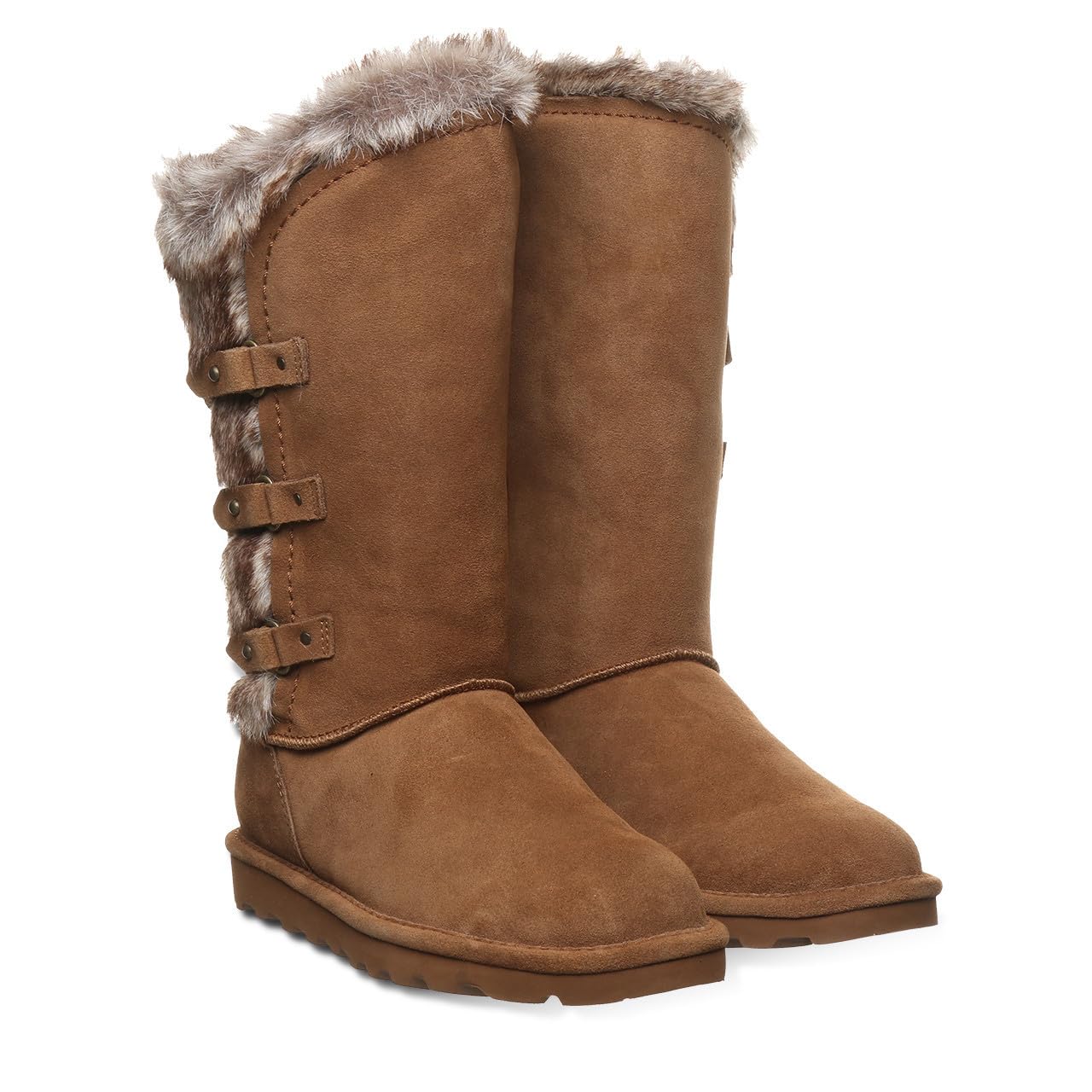 BEARPAW Women's Emery Slip-On Winter Boots - Classic Suede, Multiple Colors, Comfortable & Warm for Casual Wear, Outdoor Activities & Cold Weather