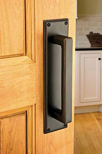 Emtek 86078 Wilshire 8 Inch Center to Center Door Pull - Classic Brass Co Pewter Finish - Perfect for Cabinet & Drawer Hardware in Kitchens, Bathrooms & Office Furniture