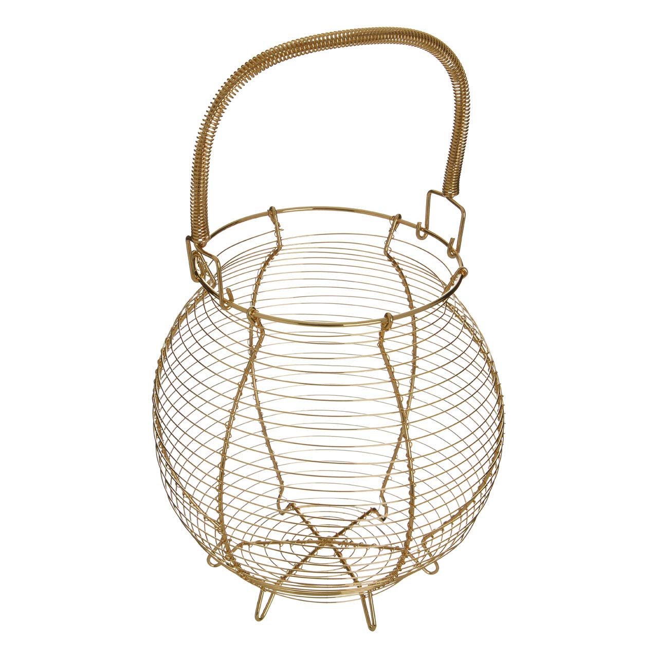 Premium Iron Wire Egg Basket for Farm Fresh Eggs - Rustic Kitchen Decor & Farmhouse Style Storage - Perfect for Farmers Markets, Country Kitchens, and Farmhouse Pantry Organization