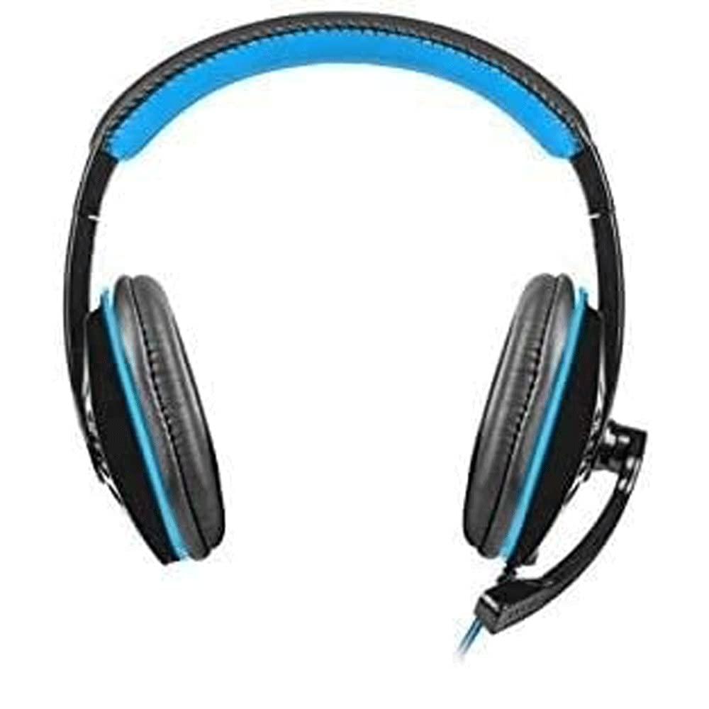 MZLXDEDIAN Stereo Gaming Headset with Microphone - Noise Cancelling Over Ear Headphones, LED Light, Bass Surround, Soft Memory Earmuffs for PC, PS4, Xbox, Nintendo Switch - Perfect for Online Gaming, Streaming & Video Calls