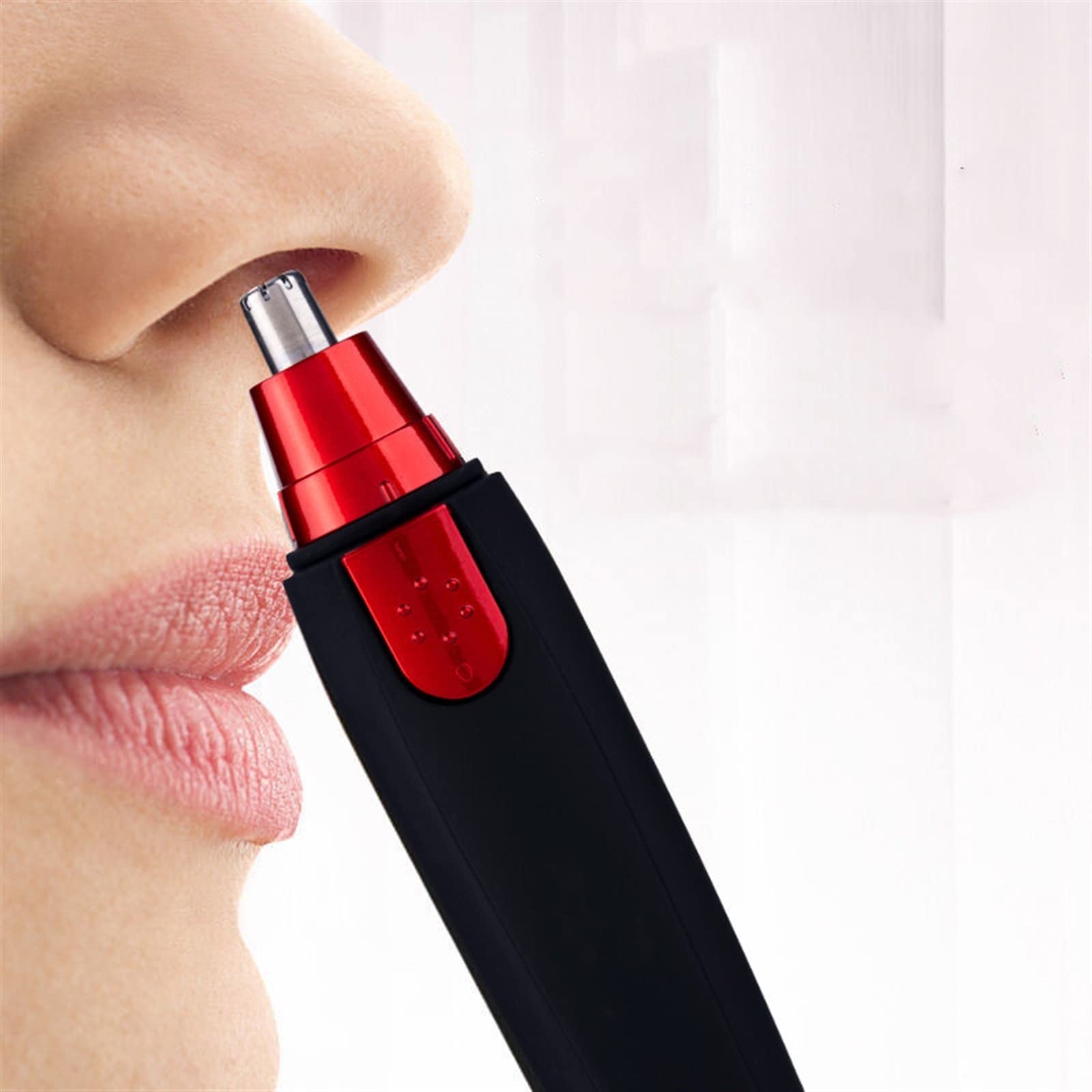 Premium Nose Hair Trimmer & Grooming Kit - Silver Black Eyebrow Scissors, Ear/Nose Hair Shaver, Facial Hair Remover for Men - Perfect for Travel, Home & Personal Grooming Care
