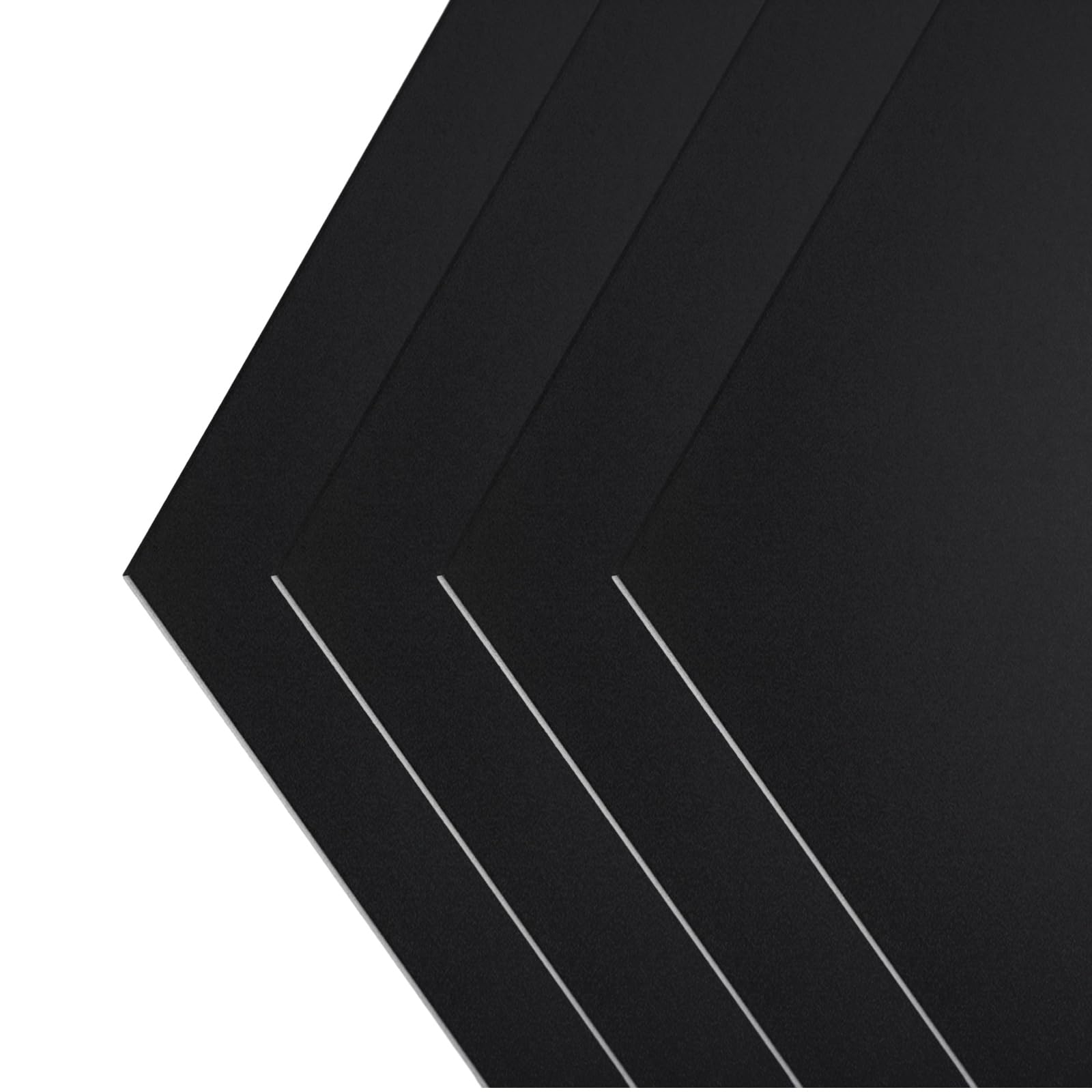 4PCS 6x12 Inch Black Anodized Aluminum Sheets (1mm/0.04
