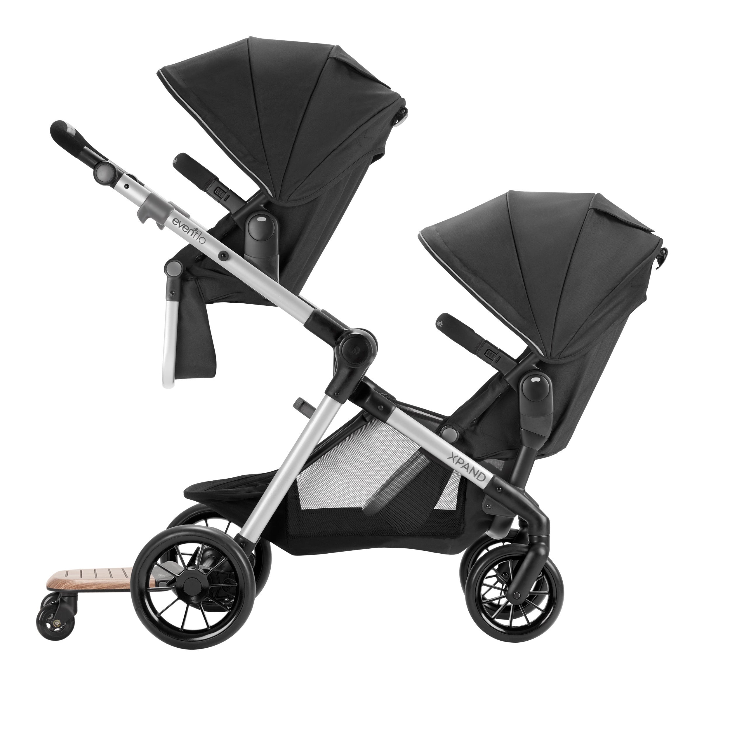 Evenflo Pivot Xpand Stroller Rider Board - Universal Toddler Standing Platform for Multiple Kids, Adjustable Handlebar & Smooth Ride - Perfect for Shopping, Travel & Sibling Outings