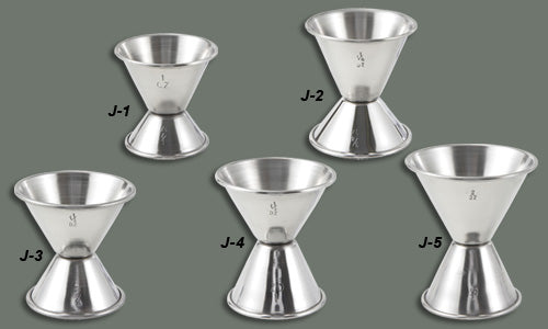 Premium Stainless Steel Bar Jigger 3/4oz & 1 1/4oz Dual Measuring Cup - Professional Cocktail Mixing Tool for Bartenders & Home Bars (NRE #009244) - Perfect for Mojitos, Martinis & Craft Cocktails