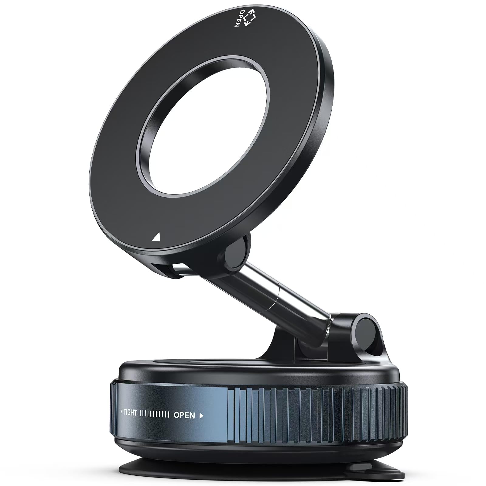 Upgraded 360° Adjustable Magnetic Suction Cup Phone Holder for Magsafe - Strong Car/Gym/Mirror Mount for iPhone & Android Smartphones | Perfect for Driving, Workouts & Home Use