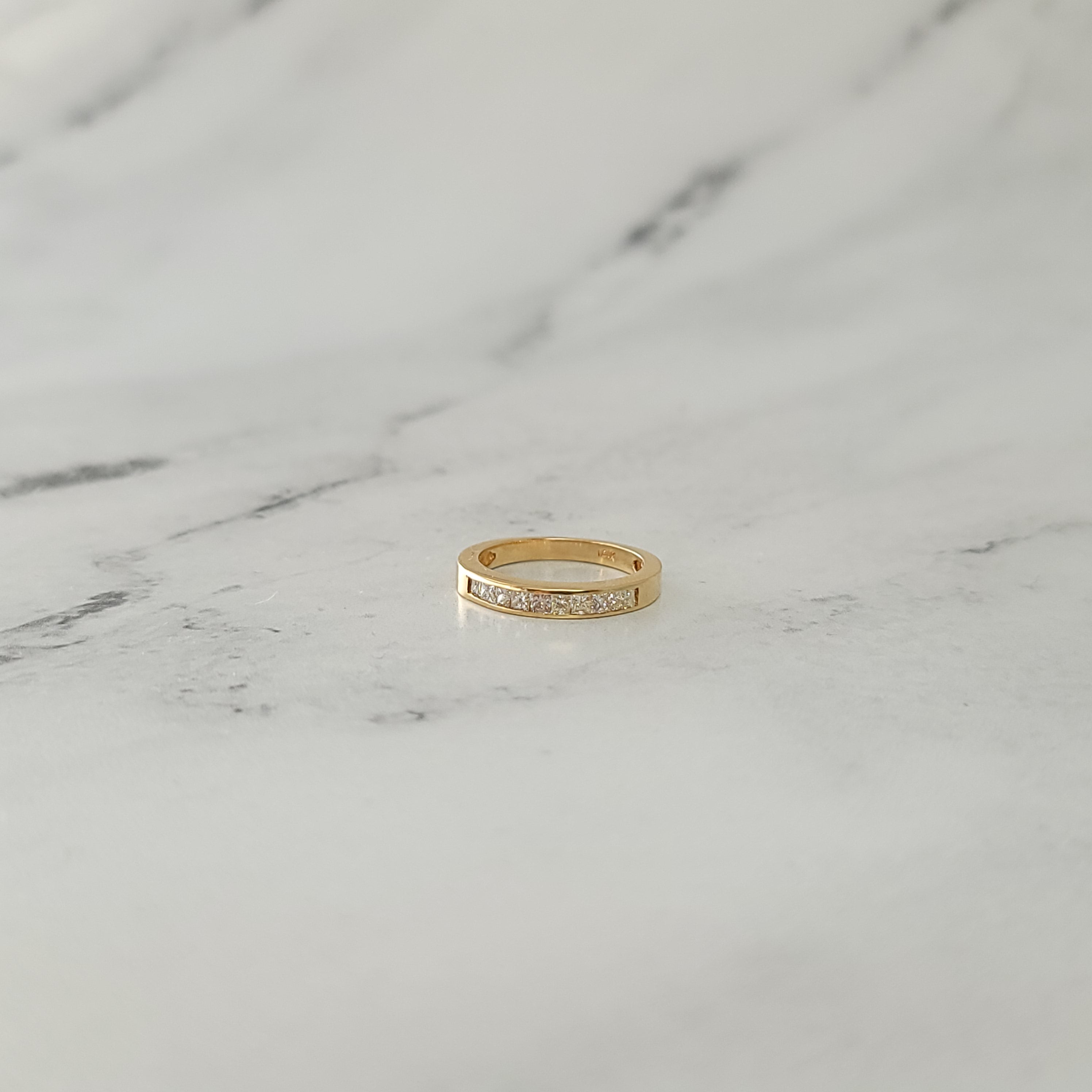 0.50 Carat Princess Cut Diamond Wedding Band for Women - Elegant Solitaire Engagement Ring for Brides, Anniversaries & Special Occasions