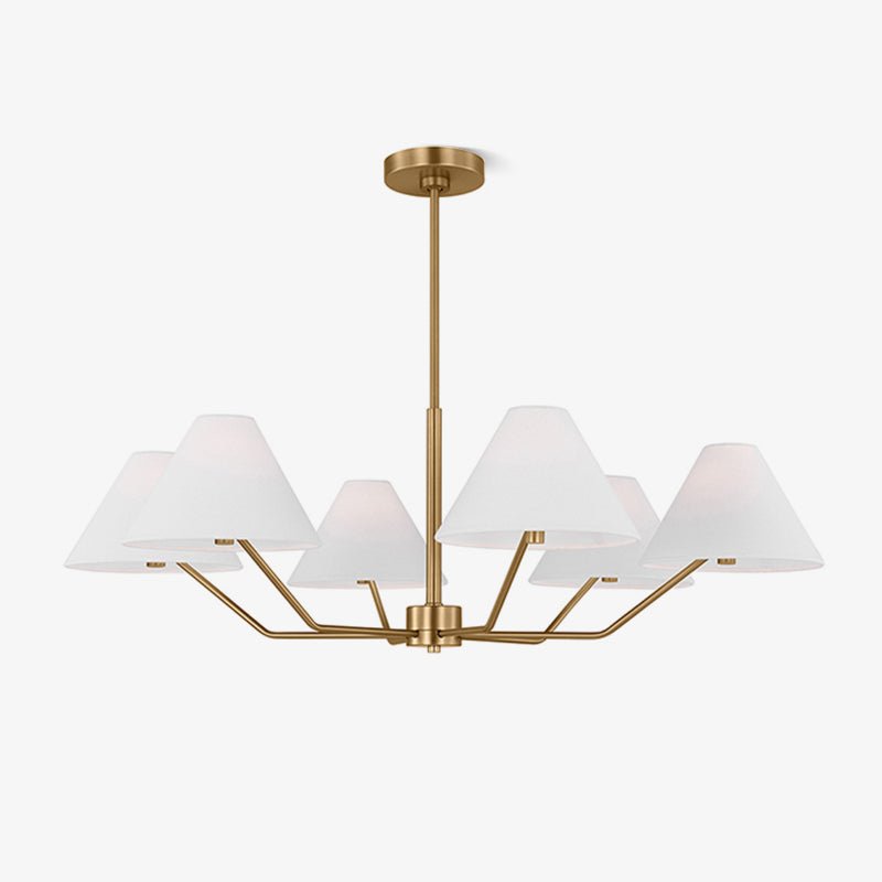 Elegant Burke Chandelier - Modern Crystal Ceiling Light Fixture for Dining Room & Living Room Decor | Perfect for Home, Wedding, and Event Lighting