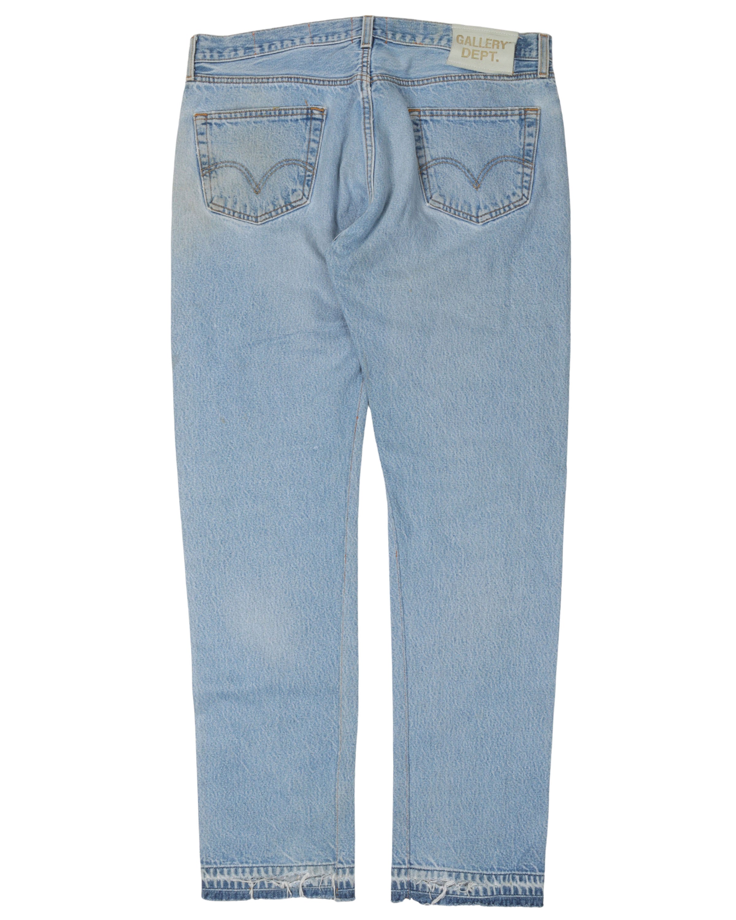 Gallery Dept 5001 High Waist Distressed Jeans for Women - Vintage Washed Denim Pants with Ripped Details | Perfect for Streetwear, Casual Outfits & Night Out Looks