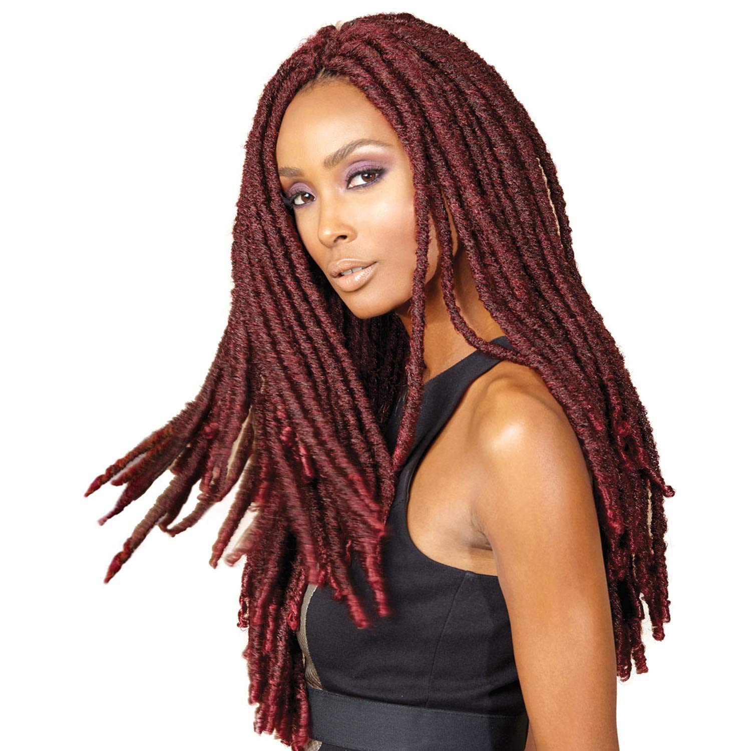 Bobbi Boss Synthetic Crochet Braids - 6-Pack Faux Locs Senegal Bomba Dreadlocks (27