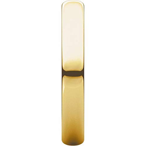 10K Yellow Gold 3mm Half Round Ultra-Light Comfort Fit Wedding Band Ring - Size 8 - Perfect for Everyday Wear, Anniversary Gifts & Bridal Jewelry