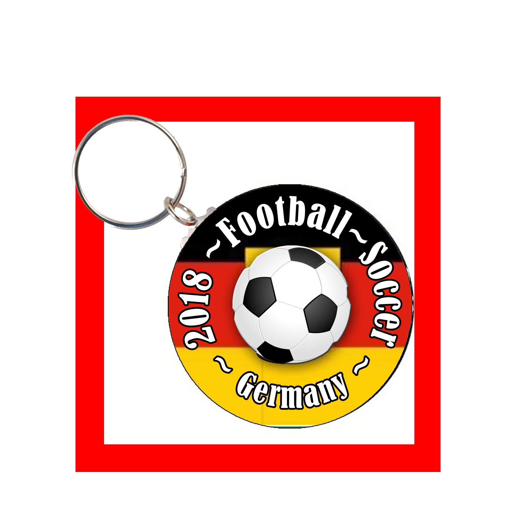 Germany 2018 Football Soccer Pinback Button Badge - Collectible Sports Memorabilia, Keychain & Fridge Magnet for Fans - Perfect for Jerseys, Backpacks, Cars & Home Decor