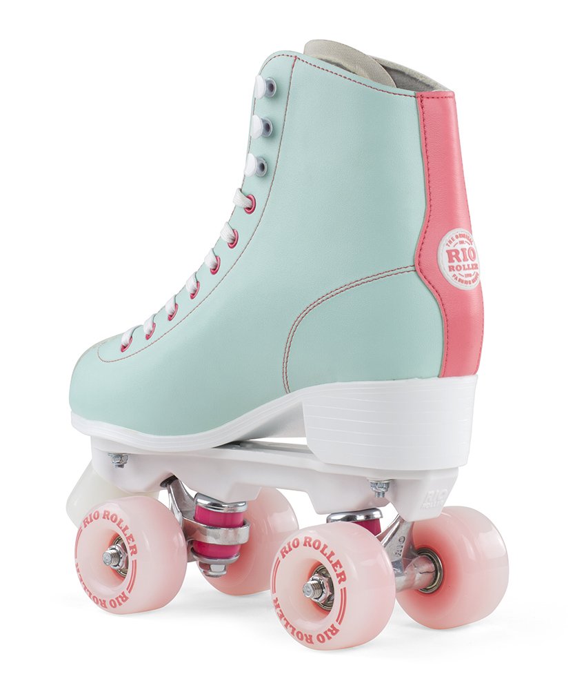 Women's Script Roller Skates - Premium Indoor & Outdoor Quad Skates for Fitness, Rink & Street Skating