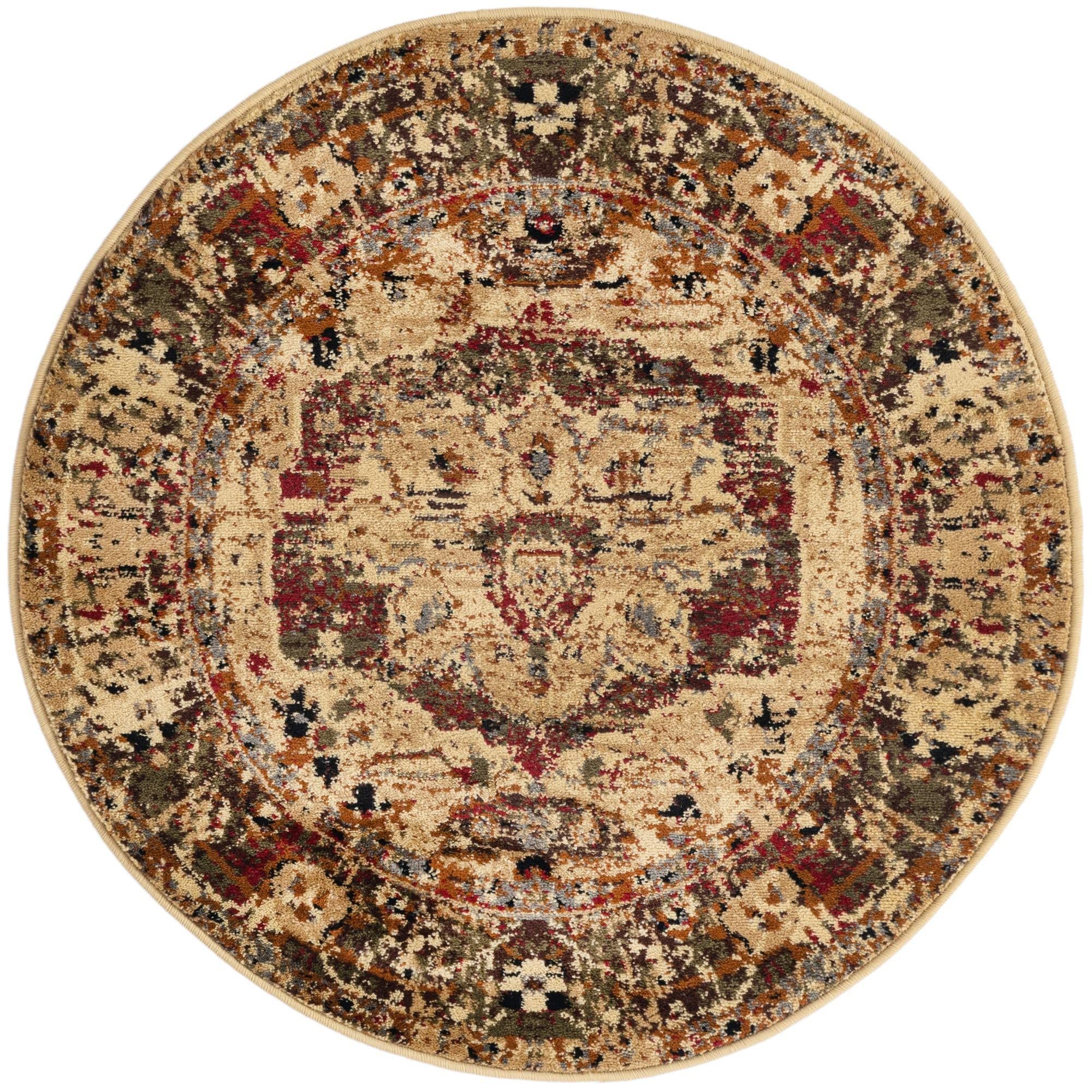 Unique Loom Saturn Collection Round Area Rug 3'3