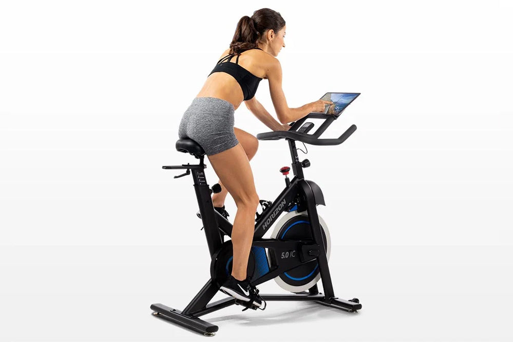 Horizon 5.0 IC Indoor Cycling Bike - Professional Home Exercise Bike for Cardio Workouts - Perfect for Home Gym, Spin Classes & Weight Loss Training
