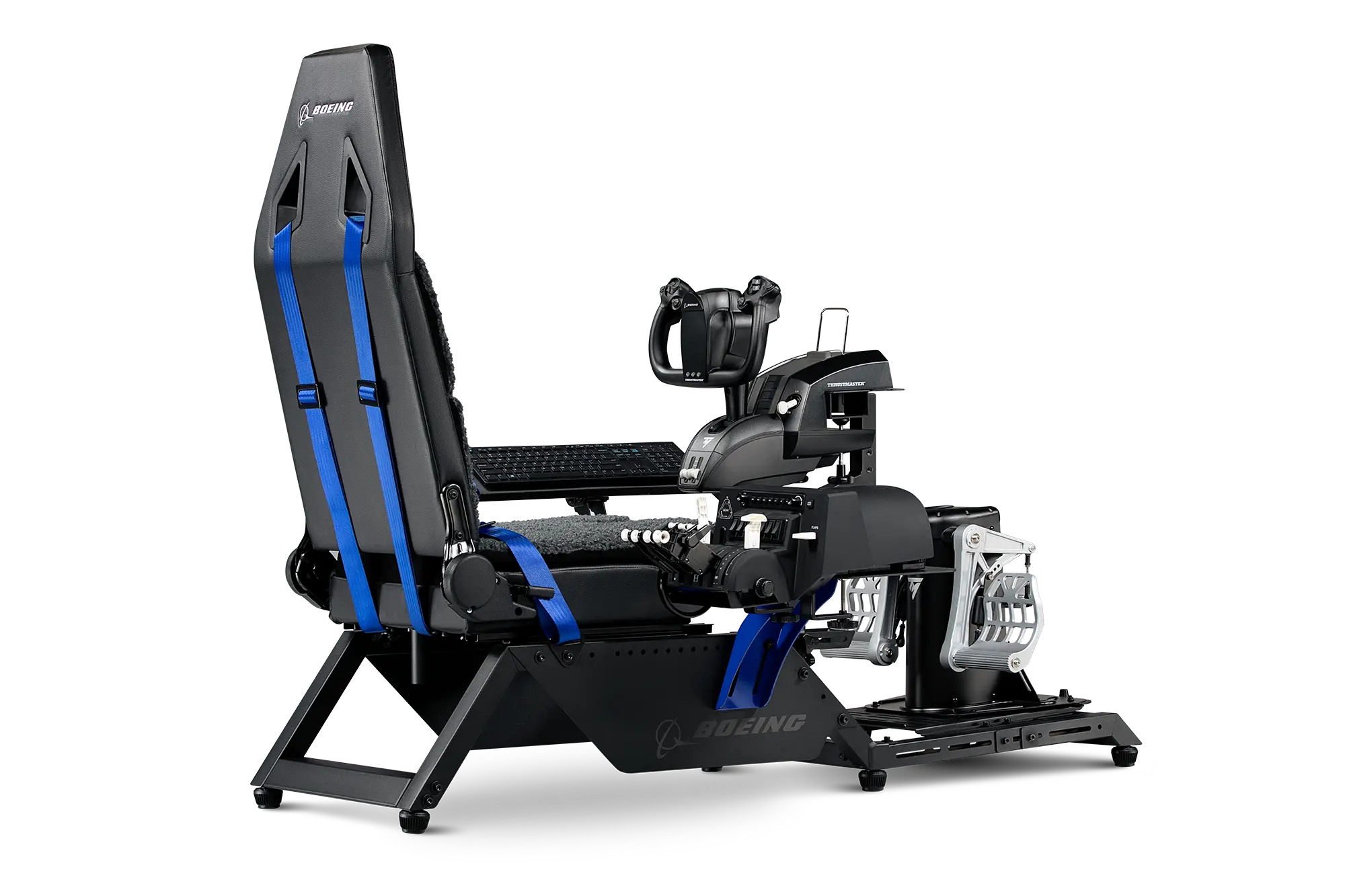 Next Level Racing Flight Simulator Cockpit - Boeing Commercial Edition | Professional Flight Simulator for PC & VR | Perfect for Flight Training & Gaming Enthusiasts