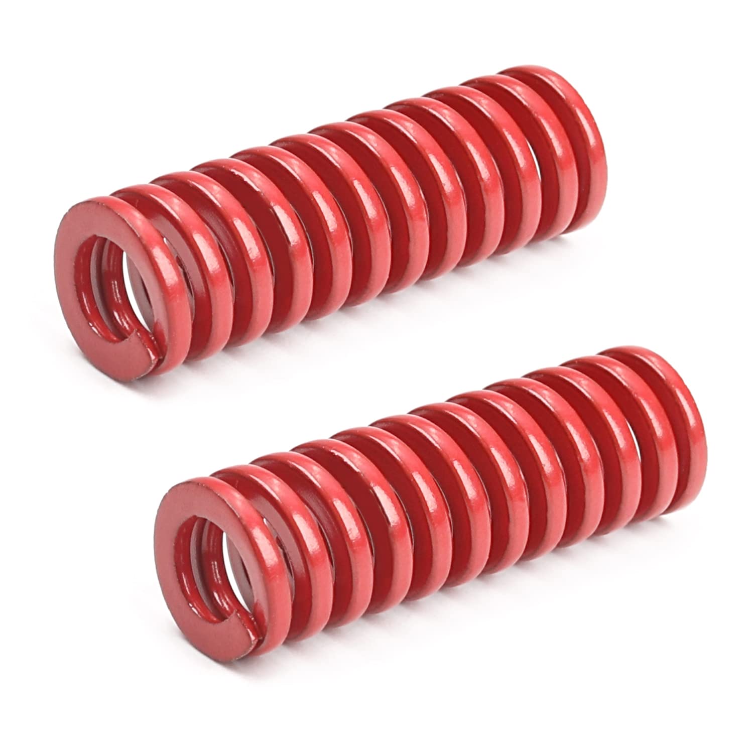 MroMax 3D Printer Die Spring - 10mm OD, 30mm Length, Medium Load Compression Mold Spring for Ender 3D Printers (Red, 2PCS) - Perfect for 3D Printer Maintenance & Electric Part Replacement
