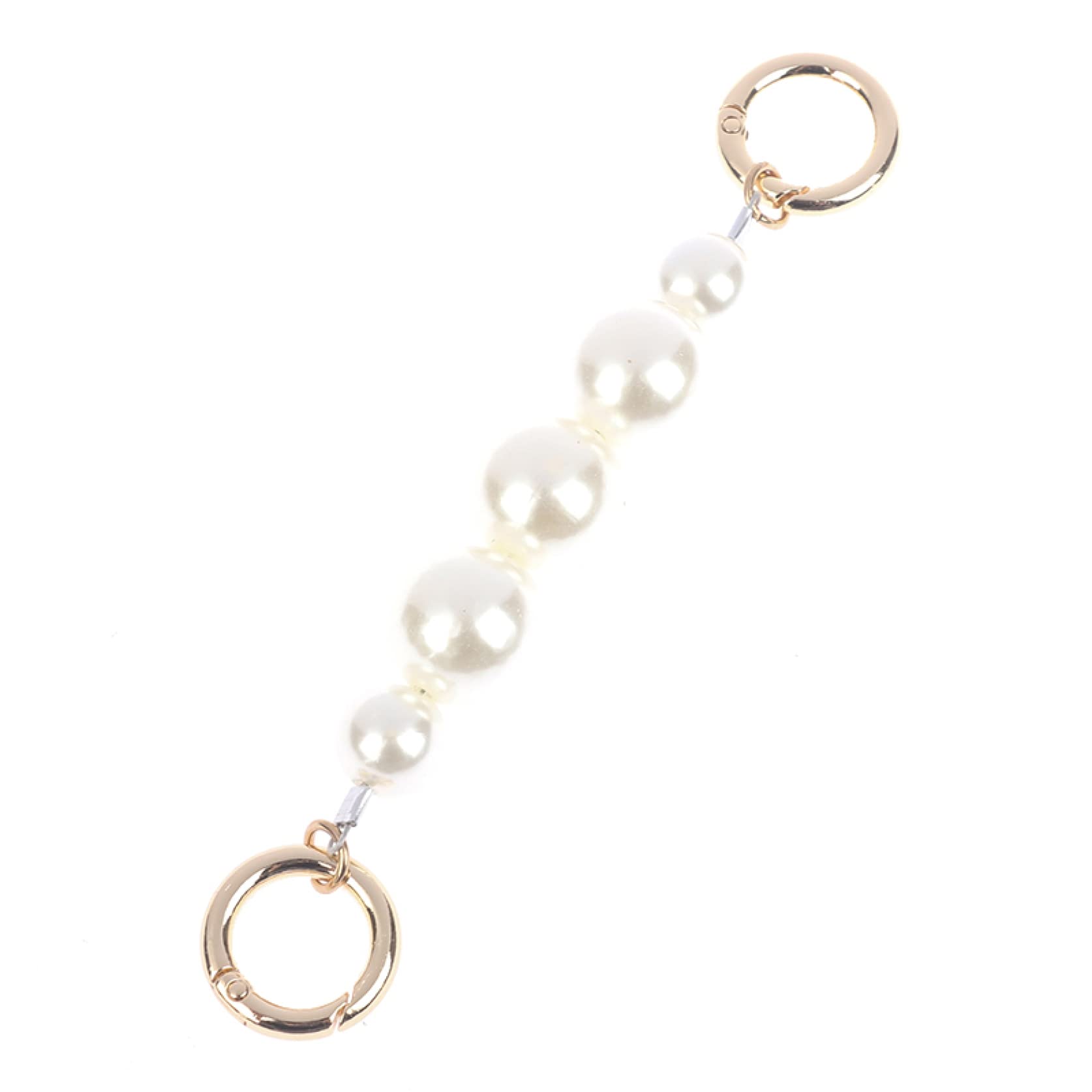 3pcs Imitation Pearl Bead Replacement Chain Strap for Handbags - Adjustable Shoulder & Crossbody Purse Strap - Elegant Accessory for Evening Bags, Clutches & Women's Fashion Purses