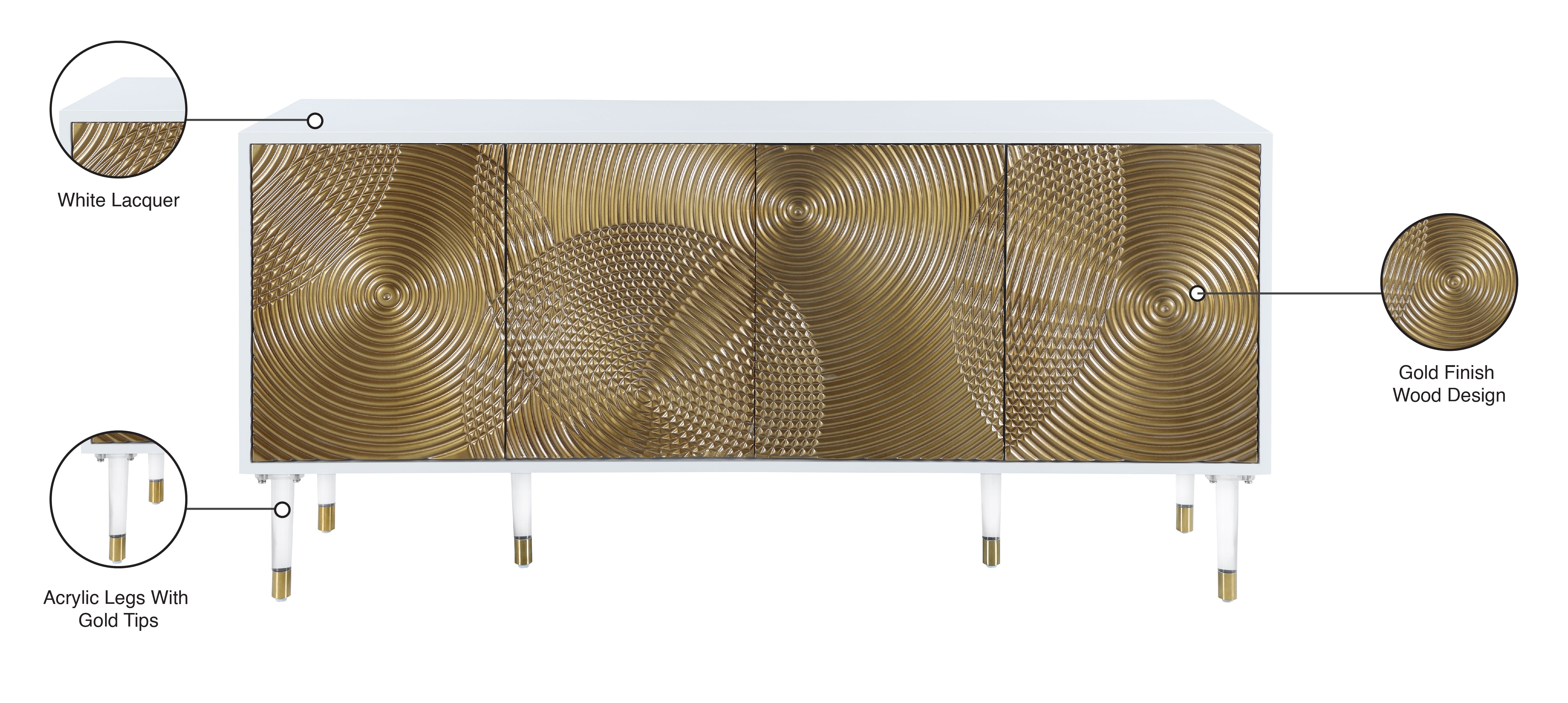Bellissimo Modern Sideboard Buffet Cabinet - Stylish Storage for Dining Room, Living Room & Entryway | Perfect for Home Decor & Organization