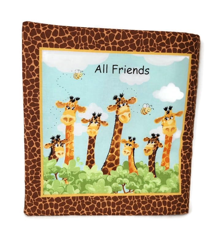 Zoe the Giraffe Soft Cloth Book - Interactive Baby Toy & Early Learning Activity for Toddlers | Perfect for Bedtime Stories, Sensory Play & Developmental Skills