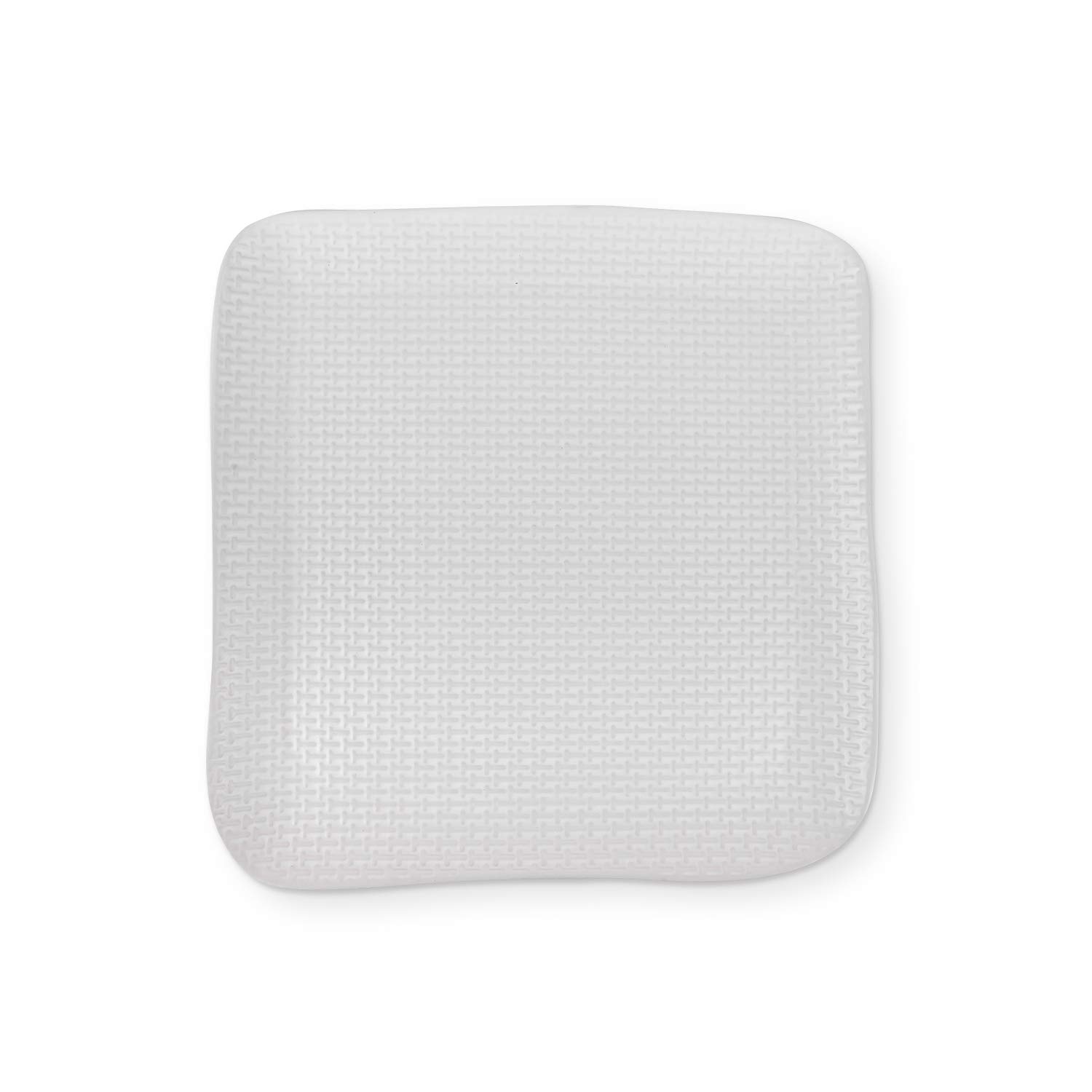 Olivia White Stoneware Dish Set - 4-Piece Weave Stone Salad Plates, Durable & Elegant for Dining, Entertaining, and Home Decor