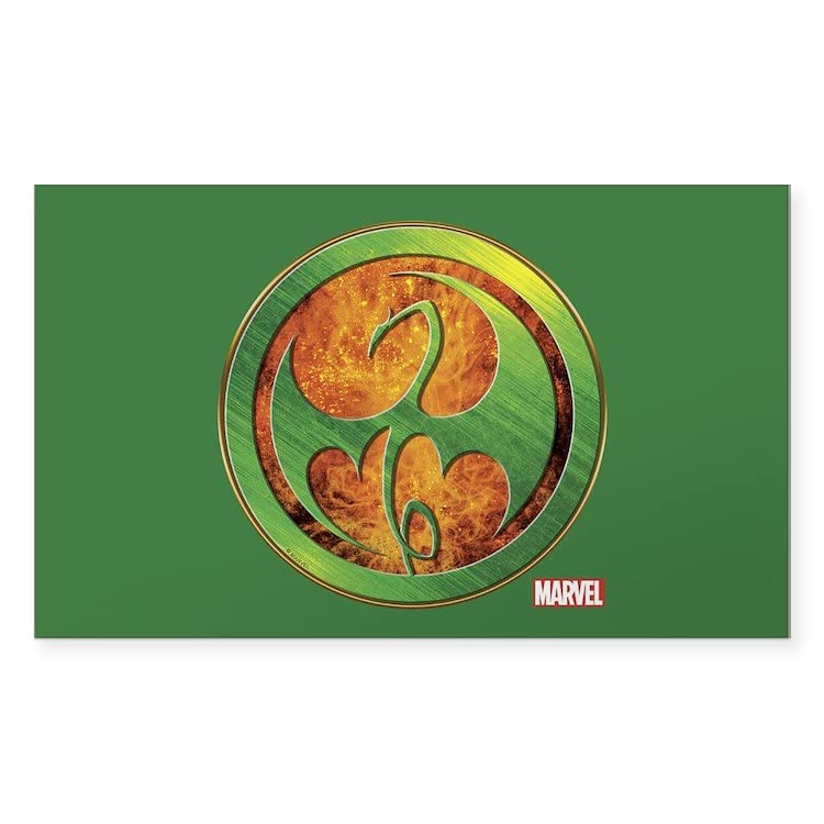 Iron Fist Grunge Icon Rectangle Bumper Sticker - Punk Rock Car Decal for Vehicles, Laptops & DIY - Durable Vinyl Sticker for Cars, Motorcycles, Notebooks