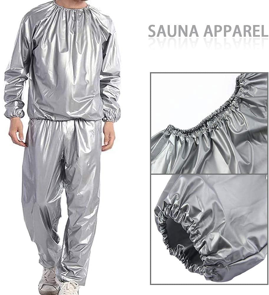 Premium Heavy Duty Sauna Suit for Men & Women - Weight Loss, Exercise & Slimming - Anti-Rip Gym Fitness Workout Sweat Suit for Sauna, Running & Home Training