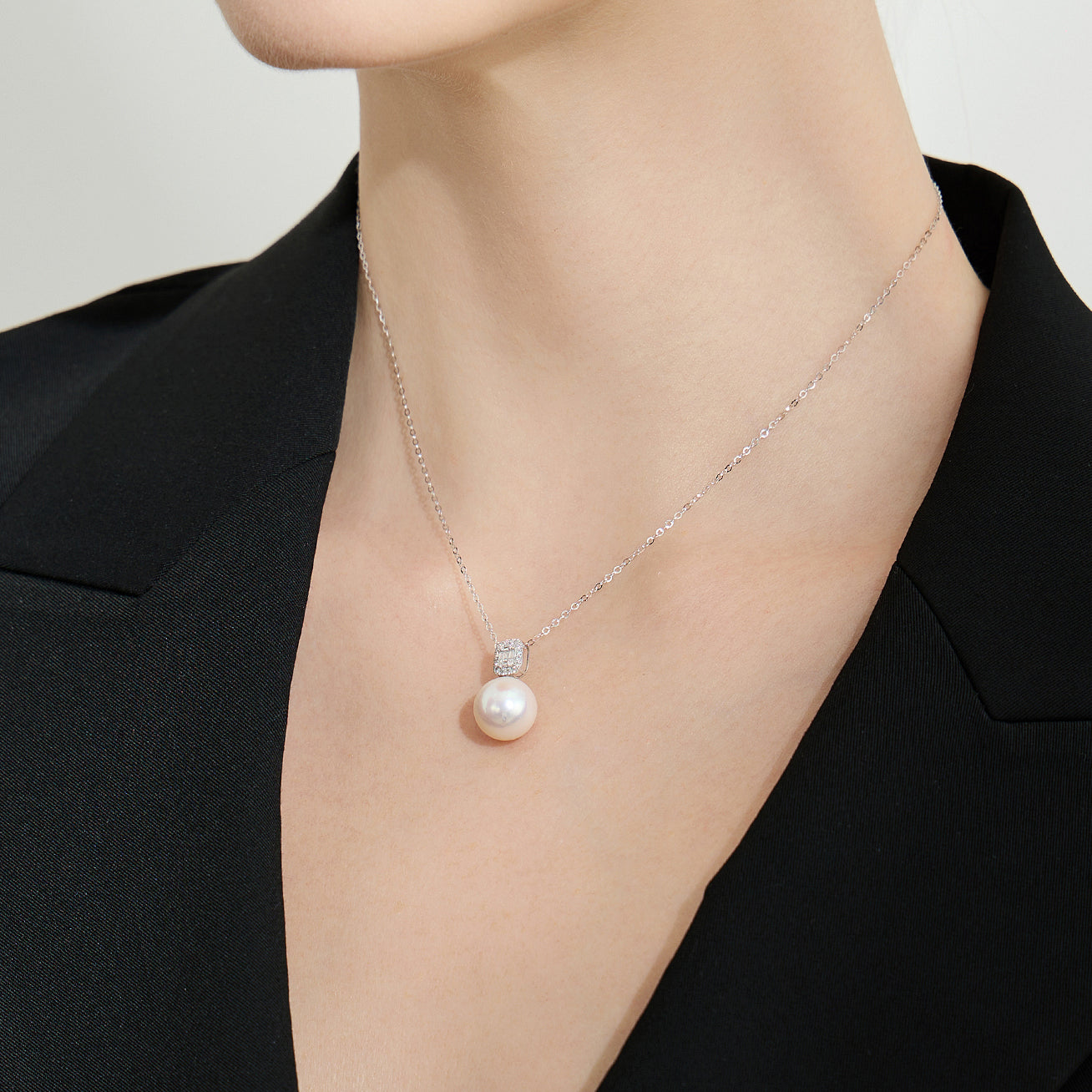 18K Solid Gold Edison Pearl Necklace for Women - Classic Elegant Jewelry Gift for Wedding, Anniversary & Special Occasions - KN00228