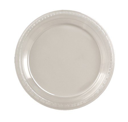 240-Pack Clear Disposable Divided Plastic Plates 7