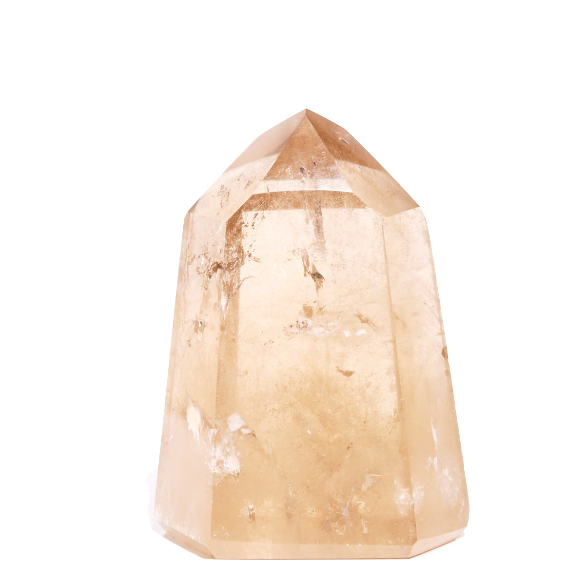 Natural Citrine Crystal Tower - Healing Stone for Home Decor, Meditation & Energy Cleansing | Perfect for Office Desk, Yoga Space & Spiritual Gifts