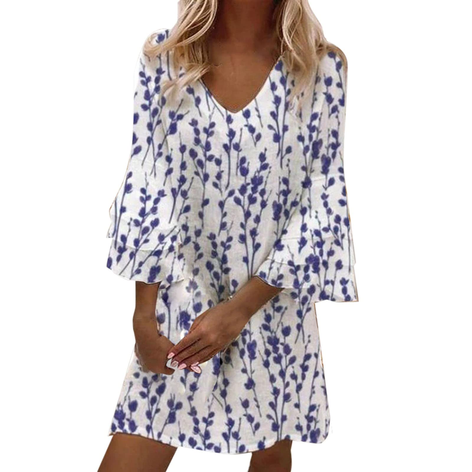 Floral Summer Beach Dress for Women - Sleeveless Maxi Dress with Side Slit - Perfect for Beach Vacations, Pool Parties, and Tropical Getaways