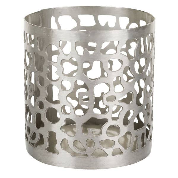 Decorative Patterned Iron Candle Holder - Vintage Home Decor for Tabletop, Wedding Centerpiece & Romantic Ambiance Lighting