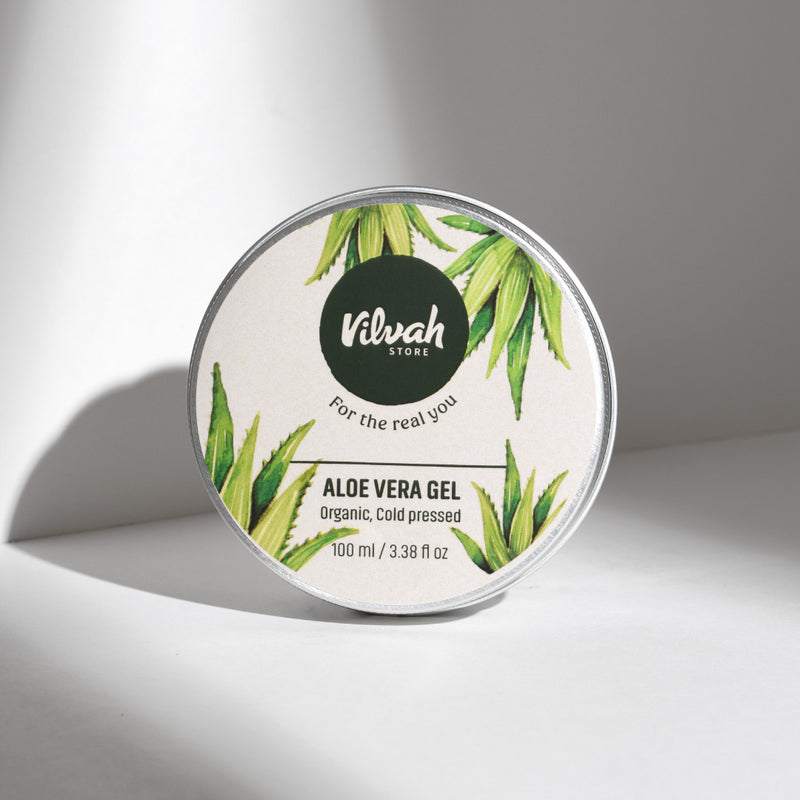 Organic Aloe Vera Gel for Skin & Hair Care - Hydrating, Soothing, and Healing - Perfect for Sunburn Relief, Moisturizing, and Hair Growth