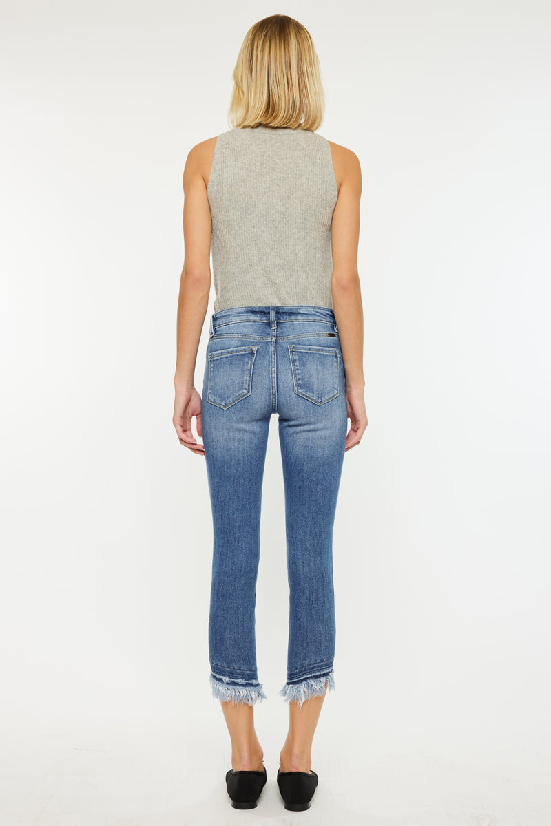 Camila Mid Rise Ankle Skinny Jeans for Women - Stretch Denim Pants, Slim Fit, Comfortable Everyday Wear - Perfect for Work, Casual Outings & Date Nights