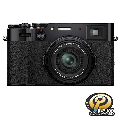 FUJIFILM X100V Digital Camera - 26.1MP APS-C Sensor, 23mm F2 Lens, 4K Video, Compact Travel & Street Photography Camera for Professionals & Enthusiasts | Perfect for Travel, Vlogging & Everyday Photography