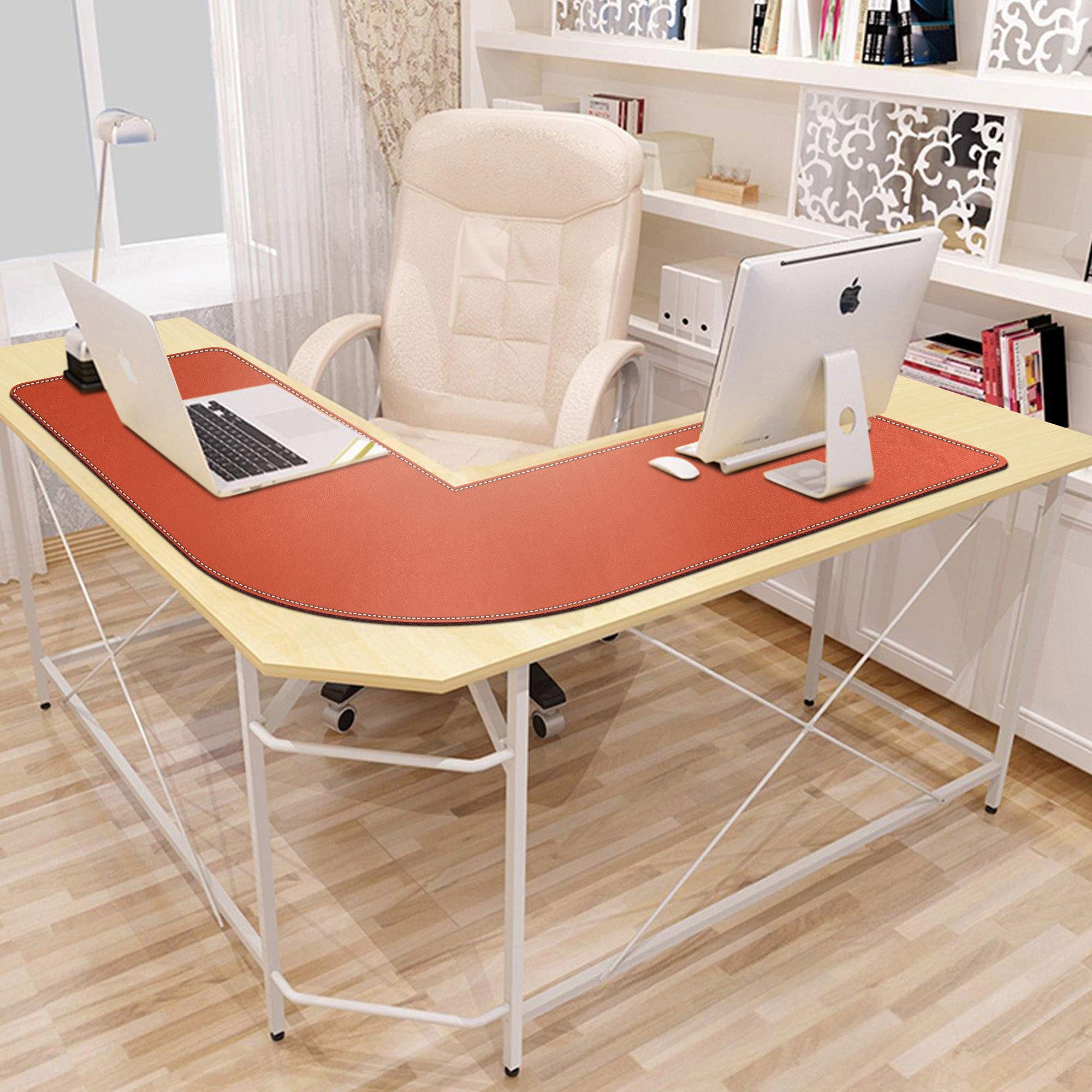 Premium L-Shaped Desk Mat - 46