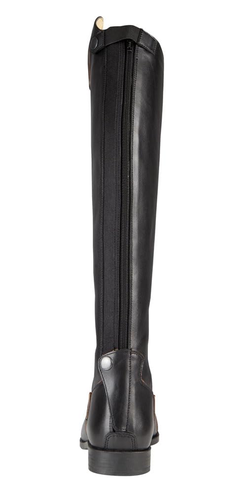 Women's 7468 Genuine Leather Ankle Boots - Black (EU 44) | Comfortable & Stylish for Winter, Fall & Casual Outfits