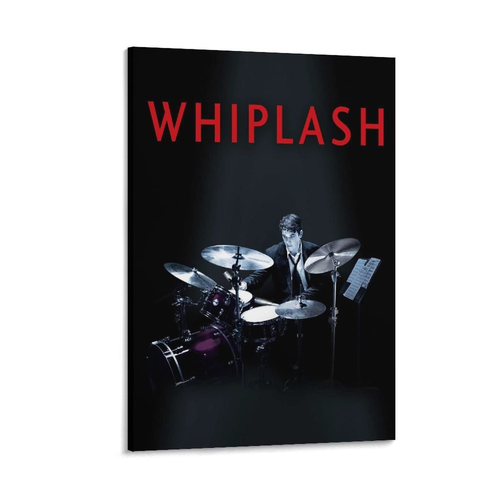 Whiplash 2014 Movie Poster - 24x36 Inch (60x90cm) Modern Classic Wall Art - Canvas Painting for Bedroom, Living Room & Office Decor - Perfect Gift for Film Lovers & Music Enthusiasts