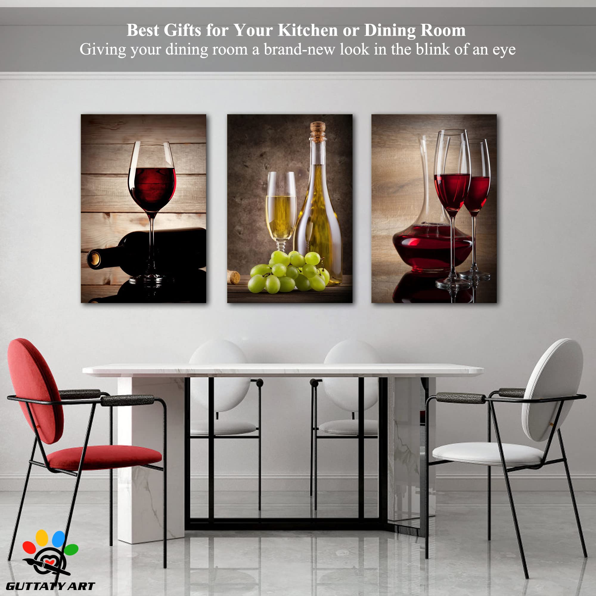 GUTTATY Modern Canvas Wall Art Set - 24