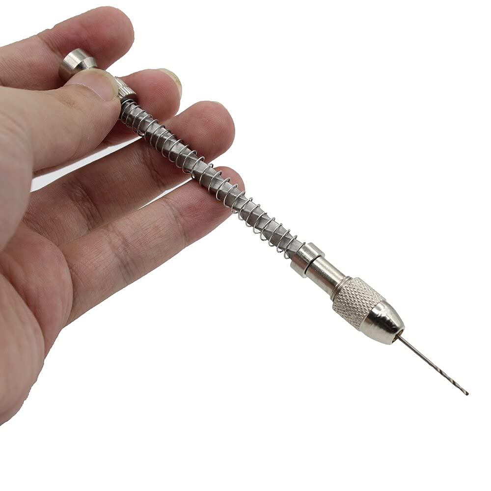 High-Quality Spiral Hand Drill Bits for Woodworking - Manual Wire Twisting Tool for Jewelry, Watch Repair & Beading - Perfect for DIY Crafts, Watchmaking & Wood Drilling Projects (ZM56)