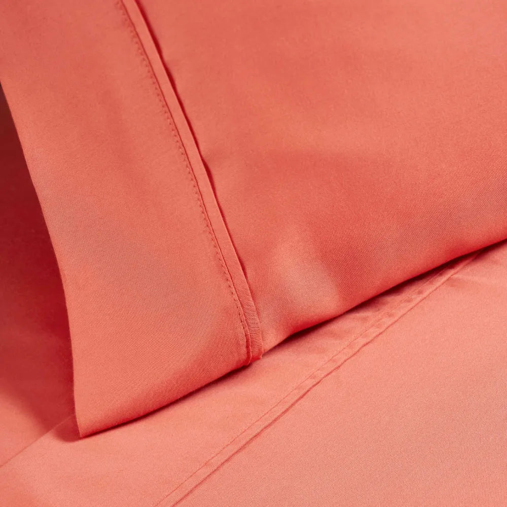 Premium 1200 Thread Count Cotton Blend 2-Piece Solid Pillowcase Set - Ultra Soft & Breathable Bedding for Side Sleepers & Hot Sleepers - Perfect for Master Bedroom, Guest Room & Luxury Hotels